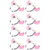ABOOFAN 8Pcs Animal Headband with Cow Print Horns and Ears, Elastic Hair Hoop for Halloween, Christmas Party, Cosplay Costume Accessory view 1