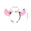 ABOOFAN 8Pcs Animal Headband with Cow Print Horns and Ears, Elastic Hair Hoop for Halloween, Christmas Party, Cosplay Costume Accessory view 2