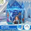 W&O Frozen Princess Tent for Girls with Magical Sound Button, LED Lights, Crown & Wand  Indoor & Outdoor Frozen Tent for Girls Ages 3-7 view 3