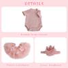 EKOKIZ Reborn Baby Dolls Clothes Girl Pink Baby Clothes for Dolls 17-20 Inches Doll Outfits and Accessories for Realistic Newborn Girl view 2