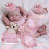 EKOKIZ Reborn Baby Dolls Clothes Girl Pink Baby Clothes for Dolls 17-20 Inches Doll Outfits and Accessories for Realistic Newborn Girl view 4