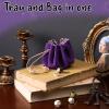 Rolling Purple Drawstring Bag with Purple Drawstring Bag DND Felt Dice Tray - Perfect for RPG Players, Tabletop Gamers, Small Accessories Storage - Ideal for Jewelry, Coins, Keys view 4