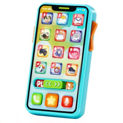 JOYIN Baby Toys 6-12 Months - Cell Phone with 4 Game Modes & 50+ Music and Learning Phrases, Educational Toys for Toddlers 1-3, Kids Pretend Phone Birthday Gifts for Girls Boys Age 1 2 3 Year Old