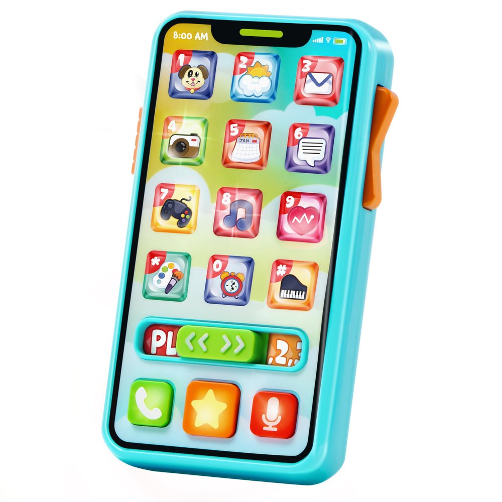 JOYIN Baby Toys 6-12 Months - Cell Phone with 4 Game Modes & 50+ Music and Learning Phrases, Educational Toys for Toddlers 1-3, Kids Pretend Phone Birthday Gifts for Girls Boys Age 1 2 3 Year Old