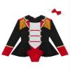 Aislor Girls Circus Ringmaster Costume Long Sleeves Tassel Leotard with Bow Tie Hat Magic Wand Gloves Fancy Dress Up Black 14 Years view 3