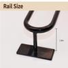 RACOFSB Fingerboard Obstacles Pro Solid Metal Rail for Finger Skateboard view 3