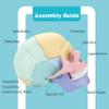 2025 New Human Anatomy Skull Model - 17 Part Puzzle with 10 Knowledge Flash Cards, Detachable Palm-Sized Mini Medical Model, Clinic Teaching Equipment, STEM Toy Gift for Kids view 2