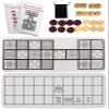 Ancient Board Game of UR & Senet - 1 Board + 8 Wooden Dice + 14 Wooden Pieces + 2 Game Instructions view 1