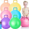 Lewtemi 6 Pcs Hopper Ball Carnival Outdoor Games 18 Inch Jumping Hopping Inflatable Bouncing Ball with Handle and Air Pump for Sport Exercise view 1