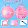 Lewtemi 6 Pcs Hopper Ball Carnival Outdoor Games 18 Inch Jumping Hopping Inflatable Bouncing Ball with Handle and Air Pump for Sport Exercise view 2