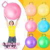 Lewtemi 6 Pcs Hopper Ball Carnival Outdoor Games 18 Inch Jumping Hopping Inflatable Bouncing Ball with Handle and Air Pump for Sport Exercise view 3