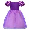 Aoiviss Purple Princess Costume for Girls with 11PCS Princess Cape & Skirt Set for Halloween Party Birthday 6-7/130 view 4