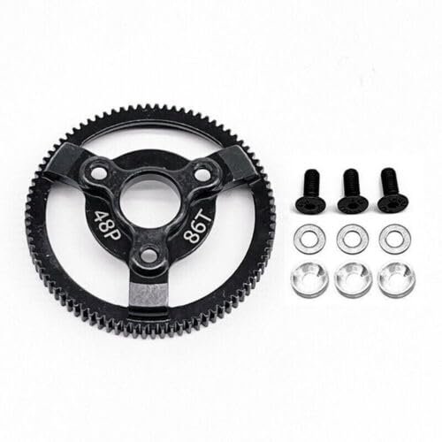 48p Steel 72t 76t 83t 86t 90t Spur Gear for Traxxas Slash 2wd LCG Drag F-150 SVT (86T)