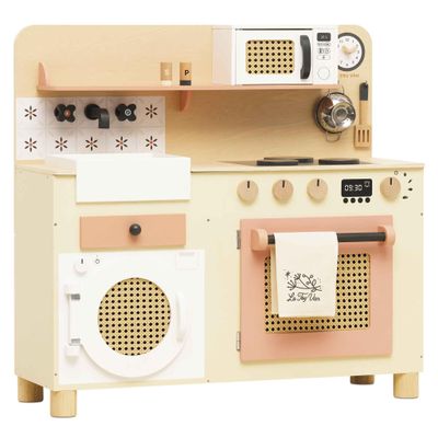 Le Toy Van Large Wooden Kitchen Furniture Set | Grand Kitchen Cabinet and Appliance Pretend Play Set Suitable for 36+ Months