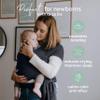 Boba Baby Wrap Carrier  Original Baby Sling Carrier for Newborns (735 lbs), Soft, Secure, Hands-Free & Ergonomic, Ideal for Comfortable Bonding, New Parents (Serenity Charcoal) view 2