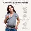 Cuddlebug Baby Wrap - Hands-Free Baby Carrier Wrap - Soft & Stretchy Baby Wraps Carrier - Carrier Newborn to Toddler 7-35 lbs - One-Size-Fits-All Holder - Hip-Healthy (Mint) view 2