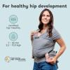 Cuddlebug Baby Wrap - Hands-Free Baby Carrier Wrap - Soft & Stretchy Baby Wraps Carrier - Carrier Newborn to Toddler 7-35 lbs - One-Size-Fits-All Holder - Hip-Healthy (Mint) view 3