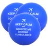 Needzo Keep Calm and Squeeze Me During Turbulence Stress Ball, Fear of Flying Comfort Accessory, 2.48 Inches (Pack of 3) view 1