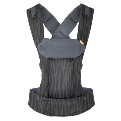 Beco Gemini Baby Carrier Newborn to Toddler - Front, Back and Hip Seat Carrier, Baby Carrier Backpack & Baby Front Carrier with Adjustable Seat, Ergonomic Baby Holder Carrier 7-35lbs (Dark Zebra)