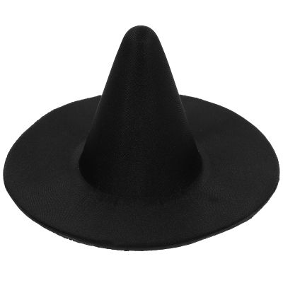 Abaodam Mini Witch Hat 5.9 Inch Handmade Cloth Small Witch Hat for Dolls Pets Halloween Party Decoration Diy Craft Accessory
