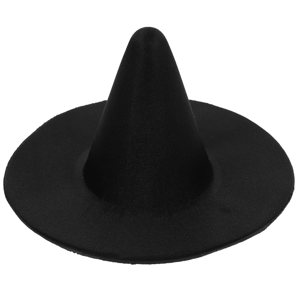 Abaodam Mini Witch Hat 5.9 Inch Handmade Cloth Small Witch Hat for Dolls Pets Halloween Party Decoration Diy Craft Accessory