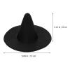 Abaodam Mini Witch Hat 5.9 Inch Handmade Cloth Small Witch Hat for Dolls Pets Halloween Party Decoration Diy Craft Accessory view 2