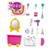 Hohopeti Trolley Ice Cream Toy Waggoner Stroller for Kids Makeup Rolling Cart Kids Playing House Set Birthday Trolley Playset Role Play Cake Trolley Tool Checkout Counter Toy Set Child view 3