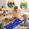 AKAYOK Foldable Felt Board for Toddlers - Double-Sided Flannel Boards Stories for Preschool Learning, Interactive Storytelling & Play | 13" x 12" Portable Velcro Board for Kids, Home & Classroom Use view 3