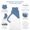 HAPIU Unisex Rayon Made from Bamboo Baby Sleep Sack TOG 1.0, 2-Way Premium Zipper, Wearable Blanket Toddler, 18-36 Months,Light Heather Grey&Moonlight Blue view 4