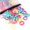 100 Pcs Kids Hair Ties, Soft Nylon Baby No Damage Seamless Bands Ponytail Holders Accessories for Toddler Girls - Abundant Color Choices view 1