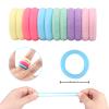 100 Pcs Kids Hair Ties, Soft Nylon Baby No Damage Seamless Bands Ponytail Holders Accessories for Toddler Girls - Abundant Color Choices view 2