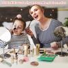 Smartwo 22 PCS Wooden Makeup Toy Set for Toddler Pretend Play,Wood Beauty Salon Toys Cute Wooden Makeup Kit with Realistic Accessories Gift for Girls 3 4 5 6 view 2