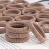 100 Pcs Baby Hair Ties, Cotton Hair Ties for Girls and Kids, Multicolor Small Seamless Hair Bands Elastic Ponytail Holders Kids Toddler Hair Tie toddler hair tie (Light Brown) view 3