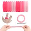 100 Pcs Baby Hair Ties, Cotton Hair Ties for Girls and Kids, Multicolor Small Seamless Hair Bands Elastic Ponytail Holders Kids Toddler Hair Tie toddler hair tie (Mixed Pink) view 2
