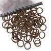 100 Pcs Baby Hair Ties, Cotton Hair Ties for Girls and Kids, Multicolor Small Seamless Hair Bands Elastic Ponytail Holders Kids Toddler Hair Tie toddler hair tie (Deep Brown) view 1