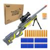 AGM MASTECH AWM Shell-Throwing Blaster Shot Gun, 40 Official Darts, 4-Dart Clip, 2 Magazines, Removable Stock, Barrel Extension, Blaster Toys Playset for Boys, Kids, and Adults (Grey) view 1