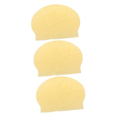 3pcs Halloween Bald Cap Latex Bald Head Cover for Makeup Practice Cosplay Stage Performance Wig