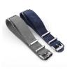 REFKIT Soft Suede Watchband Long Strap 20mm 22mm 24mm Genuine Leather Watch Belt Gray Blue Wrist Band Watch Accessoeies(Balck,24mm) view 3