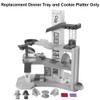 Replacement Parts for Fisher-Price Little People Playset HCF61 - Inspired by Barbie Dreamhouse - Replacement Dinner Tray and Cookie Platter view 2