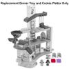 Replacement Parts for Fisher-Price Little People Playset HCF61 - Inspired by Barbie Dreamhouse - Replacement Dinner Tray and Cookie Platter view 3