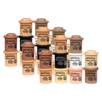 Colorations 30 Wheat & Gluten Free Colors Like Me Dough - 10 Colors (2oz Each) | Non-Toxic, Play Dough, Bulk Set, Sensory Kit, Party Favors, Classroom Pack