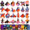 TOANWOD 48 PCS Halloween Party Favors Mini Fidget Pop Keychain: Halloween Toys Bulk Cheap - Trick or Treat Toys Non Candy - Goody Bag Stuffers for Kids Classroom School Prizes (24Keychains + 24Cards) view 1