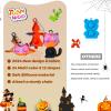 TOANWOD 48 PCS Halloween Party Favors Mini Fidget Pop Keychain: Halloween Toys Bulk Cheap - Trick or Treat Toys Non Candy - Goody Bag Stuffers for Kids Classroom School Prizes (24Keychains + 24Cards) view 4