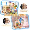 9-in-1 Wooden Activity Cube | Wooden Baby Walker, Sit-to-Stand Learning Walker Activity Center, Early Educational Push & Pull Toys for Baby Toddler Boys Girls, Height & Brake Adjustable view 4