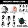 18pcs Black Glitter Bicycle Bike Dessert Cupcake Topper Biking Mountain Sport Theme Decor Supplies Baby Shower Boys Girls Man Family Party Decorations view 4