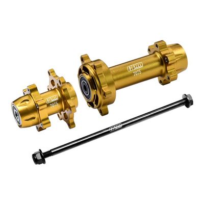 GPM Upgrades Aluminum 7075-T6 Front & Rear Wheel Hub HexLarger Inner Bearings for 1/4 Promoto MX Motorcycle RTR FXRLOS06000/1/4 Promoto MX Motorcycle RTR FXRLOS06002 RC Car (Gold)