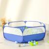 Foldable Ball Pit for Toddlers, Large Pop Up Ball Pits Kids Play Tent Crawl Playpen Ball Pool Playhouse Playpen with Storage Bag, for Boys Girls Dogs Cats Ferrets Indoor Outdoor, Blue view 2