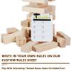 Aivalas X-Large Size Giant Tumble Tower, 56 Blocks Outdoor Yard Games Stacking Games Includes Dice Carrying Bag Scoreboard, Stacking Up to 5FT for Backyard Lawn Party Playing view 3