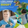 Dinosaur Walkie Talkies for Kids 2 Pack Camping Gear T-Rex Outdoor Toys for Boys Age 3-12 Year Old 3 Channel Long Range Birthday Gifts Easter Christmas Stocking Stuffers view 2