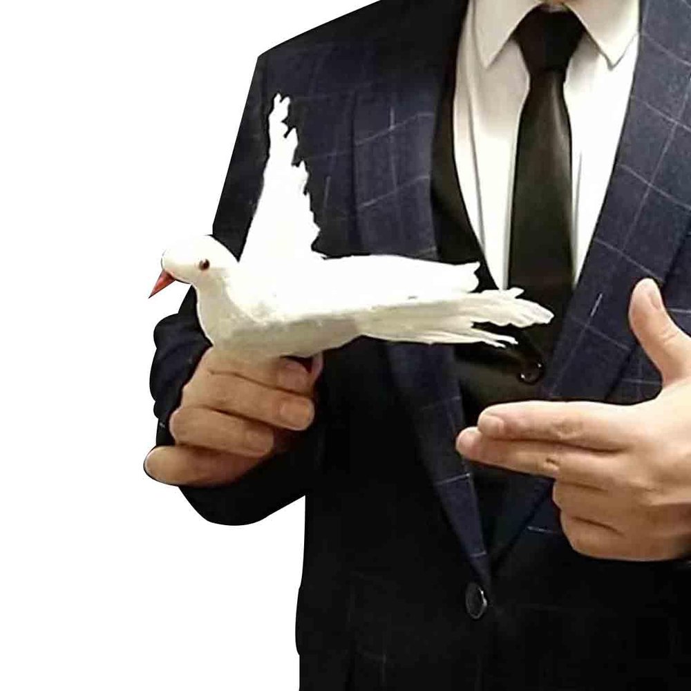 blue-ther Magic Tricks Electronic Bionic Dove Classic Funny Magic Props Stage Illusions Gimmicks for Professional Magician